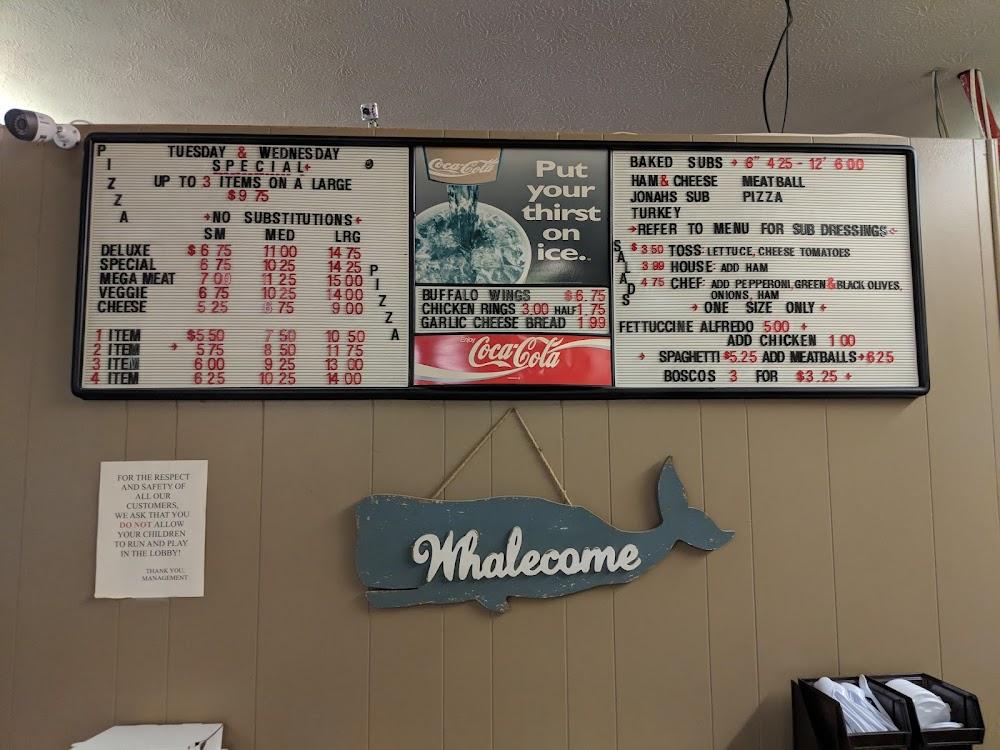 Jonah's Pizza Menu image 2